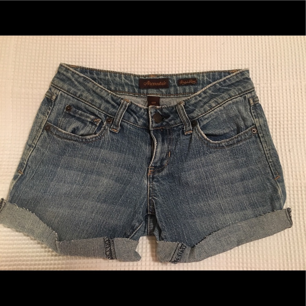 Aeropostale Denim cut and cuffed Shorts